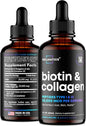 Liquid Collagen & Biotin Drops 30000mcg Biotin, 2 fl