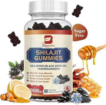 Shilajit Resin Gummies, Shilajit Irish Sea 85+ Trace