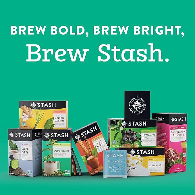 Stash Tea 6 Flavor The Earls Earl Grey Tea Assortment, 6 Boxes of 18 20 Tea Bags Each