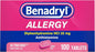 Benadryl Ultratabs Antihistamine Allergy Relief Medicine, 100 ct