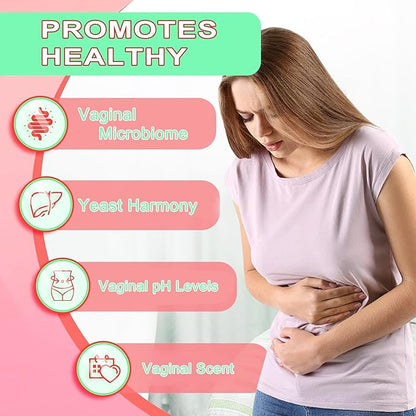 Women's Vaginal Probiotics - pH Balance & Prebiotics with Lactobacillus Blend - Promote Healthy Vaginal Flora & Vaginal Odor,60 Count (1)