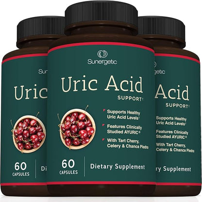Sunergetic Premium Uric Acid Support Supplement 60 Veggie