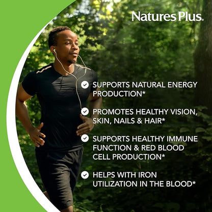 NaturesPlus Vitamin B2 (Riboflavin) 100 mg, 90 Vegetarian 90 Servings