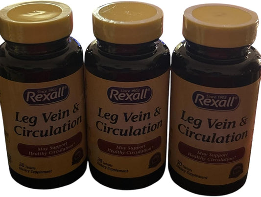 Rexall Leg Vein & Circulation Support, 30 Tablets, 3