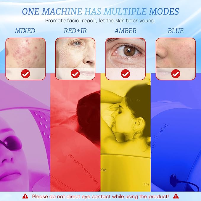 Multifunction Red Light Therapy for Face 850nm Near-Infrared