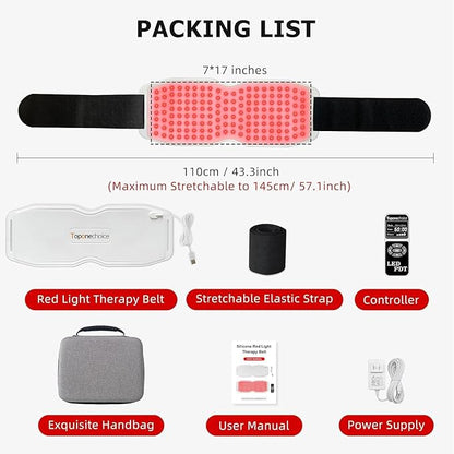 Red Light Therapy Belt, 450pcs 660nm 850nm 940nm, 940nm, Infrared