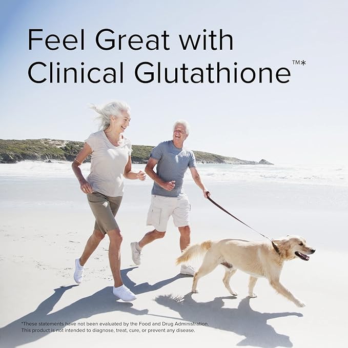 Terry Naturally Clinical Glutathione - 60 Slow Melt Tablets - Stable 300 mg L-Glutathione Supplement - Non-GMO, Vegan, Gluten Free - 30 Servings