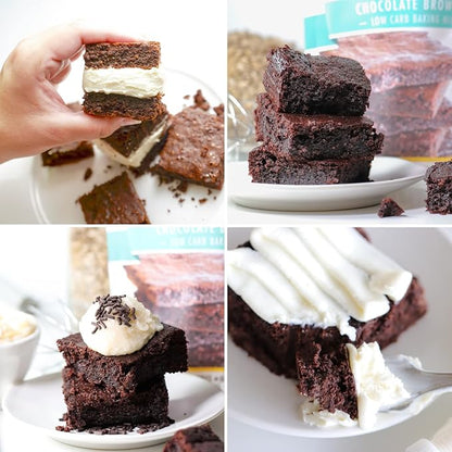 Good Dee's Chocolate Brownie Mix | Keto Baking Mix | Sugar-Free, Gluten-Free, Grain-Free, Nut-Free, Soy-Free & Low Carb Baking Mix | Diabetic, Atkins & WW Friendly (Pack of 1)