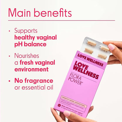 Love Wellness The Killer & Flora Power | Vaginal Suppository Duo with Probiotics, Vitamin C & Boric Acid for Vaginal Health | Vaginal Suppositories for Healthy pH Balance & Vaginal Odor Control