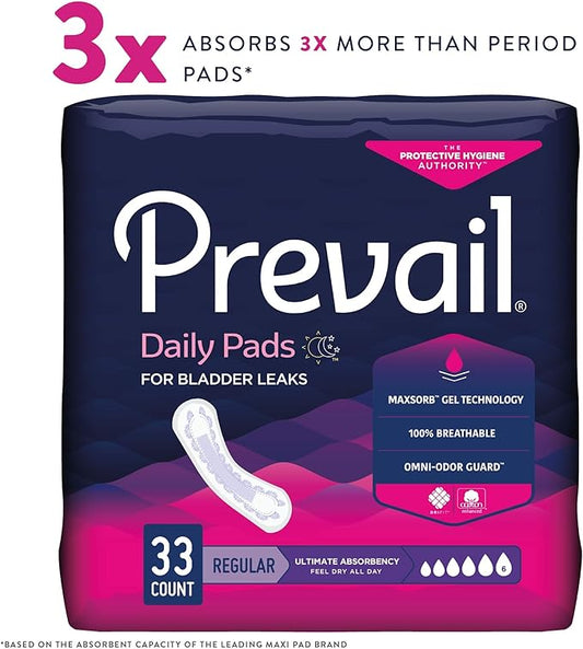Prevail Ultimate Absorbency Incontinence Bladder Control 33 Count