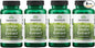Swanson Ginkgo Biloba Extract Standardized Delayed-Release 120 mg (24% flavone 6% Terpene 100 Veggie (4 Pack)