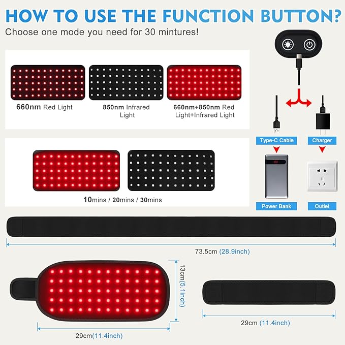 Red Light Therapy, Red Light Therapy 660nm&850nm Red