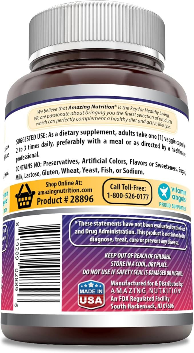 Amazing Formulas Elderberry 500mg 120 Veggie