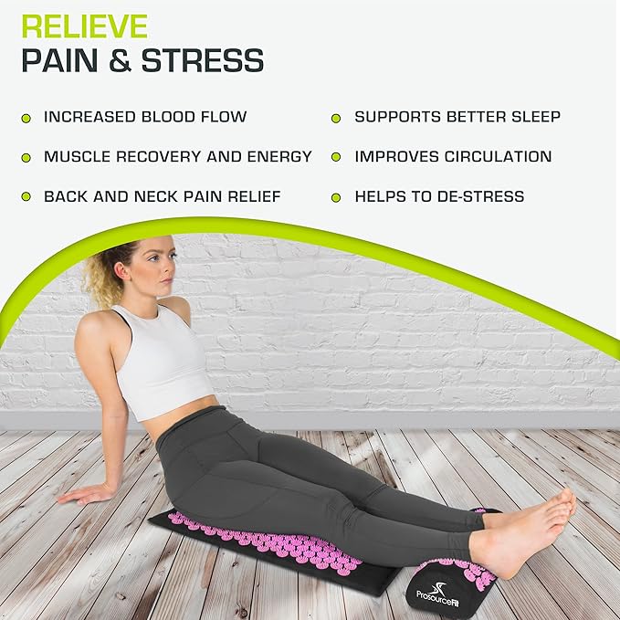 ProsourceFit Acupressure Mat and Pillow Set