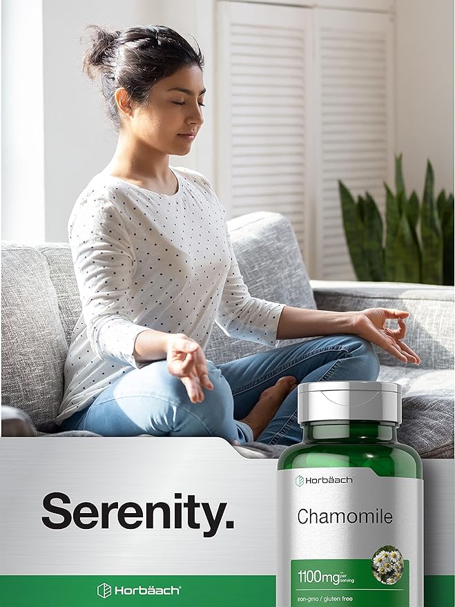 Horbäach Chamomile Flower 1100mg 200 Capsules