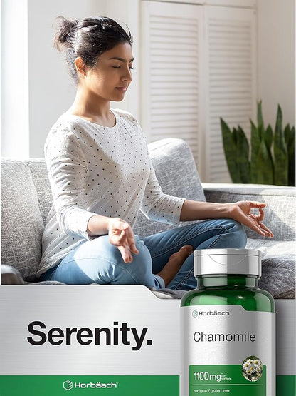Horbäach Chamomile Flower 1100mg 200 Capsules