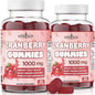 NEW AGE Cranberry Gummies Urinary Tract Health Gummies 1000mg - Supports Bladder, Kidney, UTI - Vegetarian (Cranberry 120 Gummies)