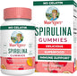 MaryRuth Organics Spirulina Gummies Made with Organic Spirulina | Superfood Gummies for Ages 14+ | Vegan | Non-GMO | 90 Count