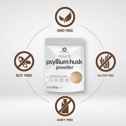 DEAL SUPPLEMENT Psyllium Husk Powder 3 9,000mg Per