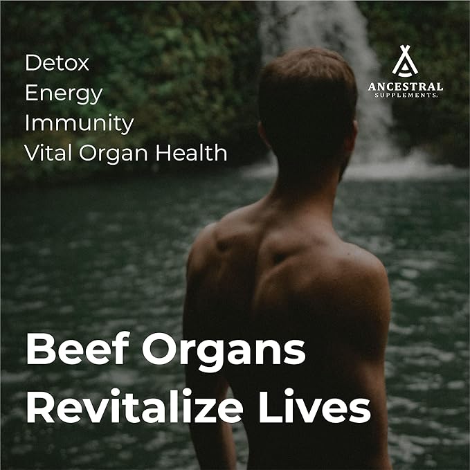 Ancestral Supplements Grass Fed Beef Organ 180 Capsules