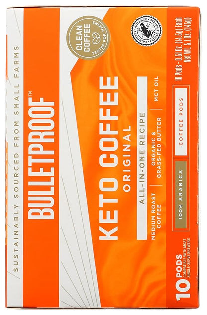 BULLETPROOF Keto Original K Cup Coffee, 5.1 OZ