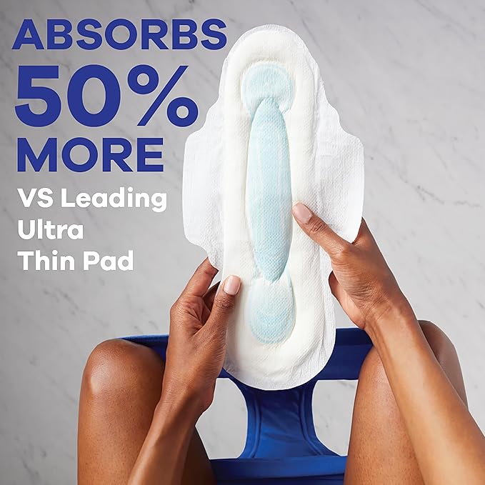 Always Maxi Overnight Pads with Wings, 4, Overnight, 33 CT
