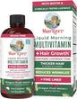 MaryRuth's Liquid Multivitamin + Hair Growth | Biotin 10000mcg | Lustriva Hair Growth Supplement | Clinically Tested in Women for Thicker Hair & Facial Wrinkle | Skin Care | Ages 18+ | 15.22 Fl Oz
