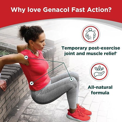 Genacol Fast Action Natural Formula with Curcumin, Boswellia & Black Sesame Oil | All-Natura | Non-GMO | 60 Fast Dissolving Softgels