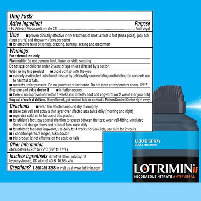 Lotrimin Anti-Fungal Spray Liquid 4.6 oz