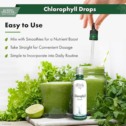 Buried Treasure Liquid Chlorophyll Drops 30 Servings.