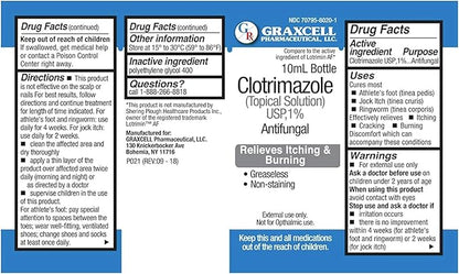 Clotrimazole 1% Antifungal Topical Solution 1) Maximum