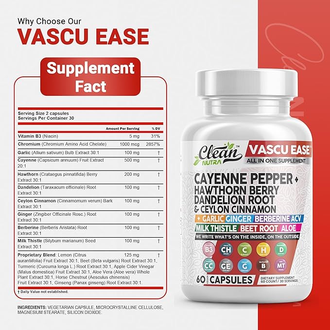 Cayenne Pepper Supplement with Hawthorn Berry
