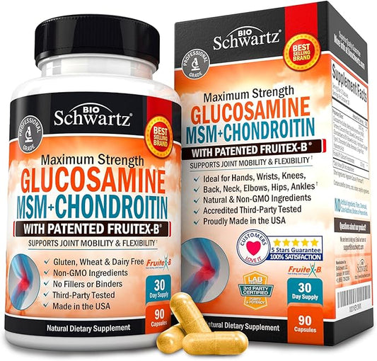 Glucosamine Chondroitin MSM Triple Strength Joint 90 Capsules