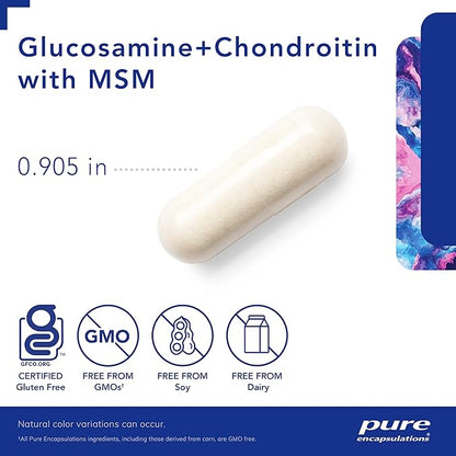Pure Encapsulations Glucosamine Chondroitin with MSM 240 Capsules
