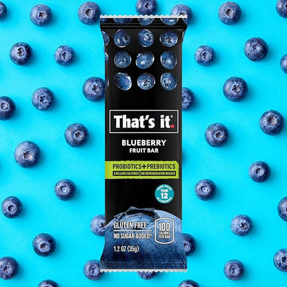 That's it. Probiotic Fruit Bar Variety 100 Calories 2-3 Ingredients, (12 Count)