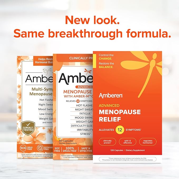 Amberen: Safe Multi-Symptom Menopause Relief. Clinically 12 Menopause 2 Month