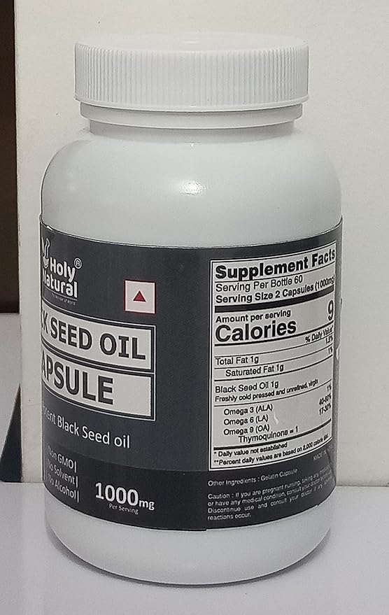 Black Seed Oil Softgel Capsule – 500mg (120 (120 Softgel) 2 Months 3 6 6 9 9