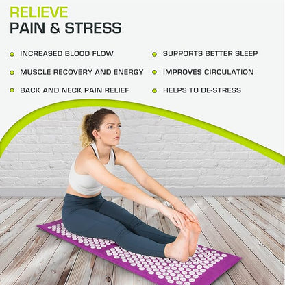 ProsourceFit Acupressure Mat and Pillow Set