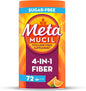Metamucil Fiber, 4-in-1 Orange SugarFree Powder 72