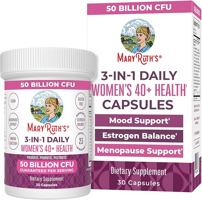 MaryRuth Organics 3-in-1 Daily Health 40+ 50 Billion 30 ct