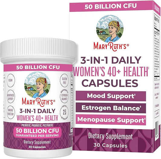 MaryRuth Organics 3-in-1 Daily Health 40+ 50 Billion 30 ct