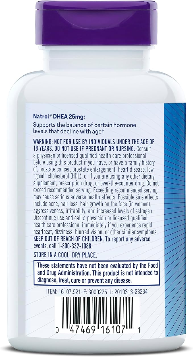 Natrol DHEA Mood and Stress, 25mg,