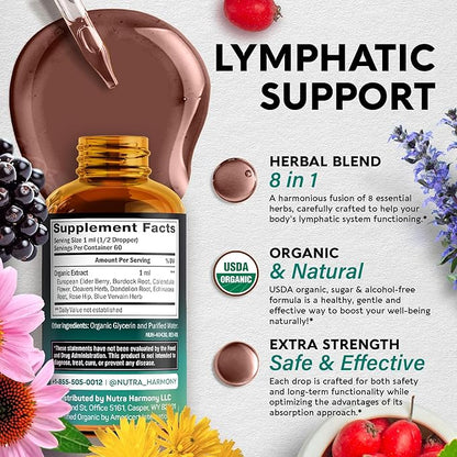 USDA Organic Lymphatic Drainage Supplement 2 fl