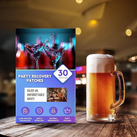 Recovery Patches 30 Pack - Enjoy No Regret Night and Wake Up Refreshed, Natural Formulas, for Enhanced Mornings, for Men and Women with, Blue - 10