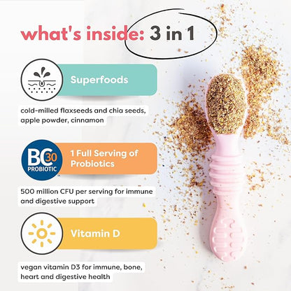 Organic Milled Chia & Flax Seed 6M+ Babies 7oz x 1 Pack)