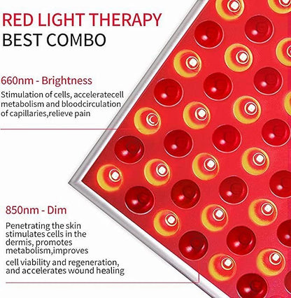 Red Light Therapy Device 45W 225 225 LED 660nm redlight 850nm Near-Infrared