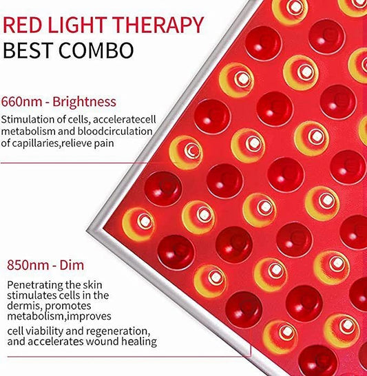 Red Light Therapy Device 45W 225 225 LED 660nm redlight 850nm Near-Infrared