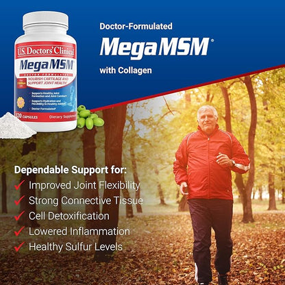 U.S. Doctors’ Clinical Mega MSM Daily (1 Month 120 Capsules)