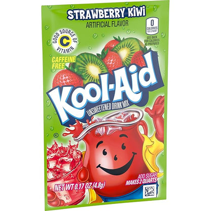 Kool Aid Strawberry Kiwi Drink Mix, Makes 2 Quarts (96 Packets)