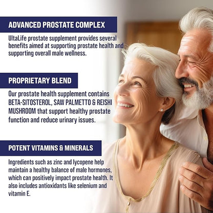Advanced Saw Palmetto Prostate Supplement for Men w/Beta Sitosterol + #1 Rated Best Health Formula to Reduce Urge for Frequent Urination, DHT Blocker, Improve Sleep, Performance- 90 Capsules